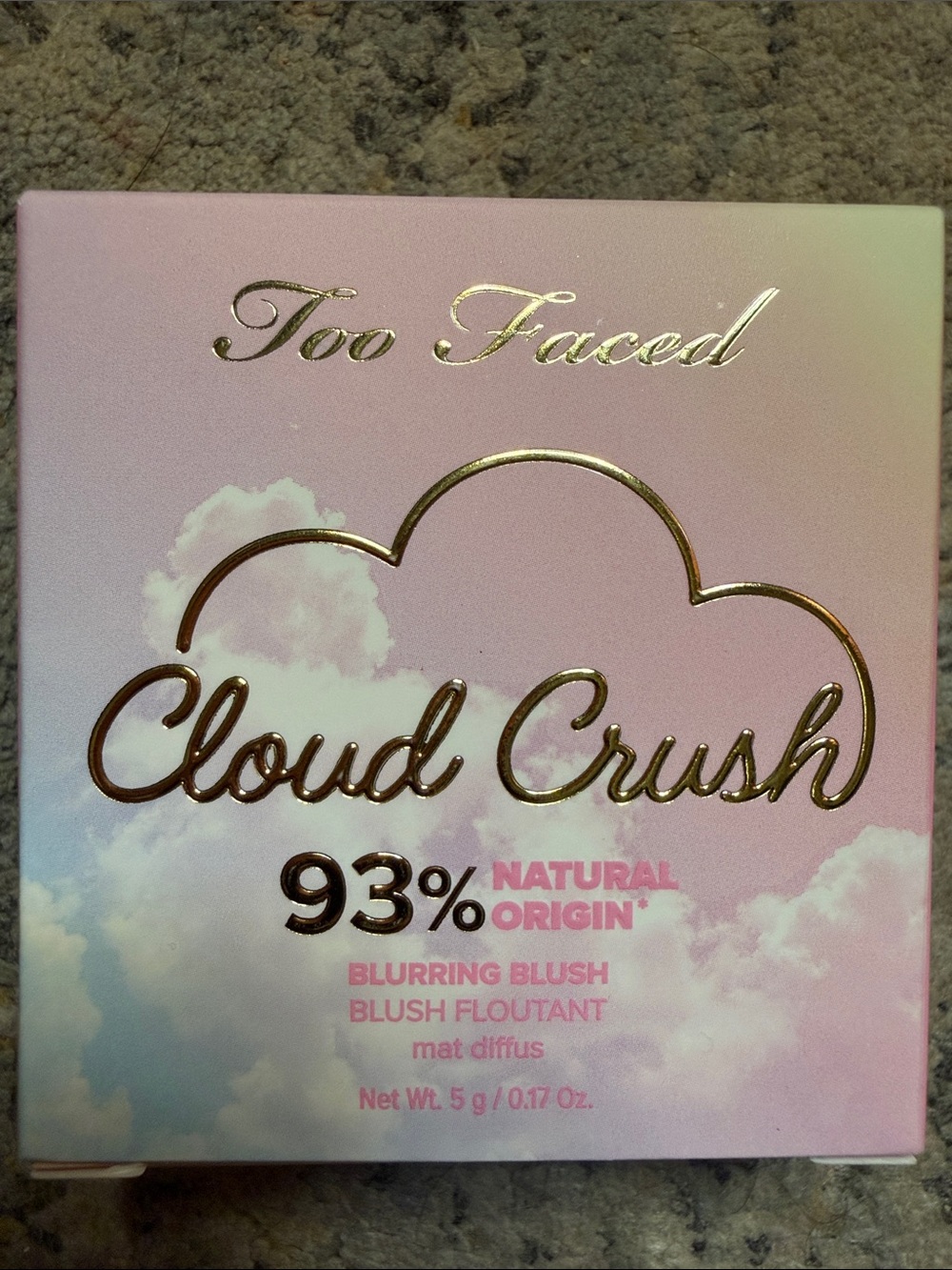 Too Faced Cloud Crush Blurring Blush - Pink and Gold Accents